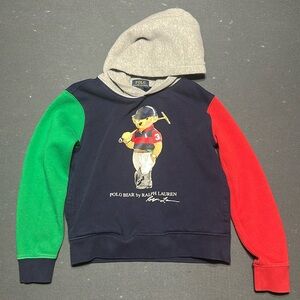Boys size 7 Polo Bear Pullover, Multicolor